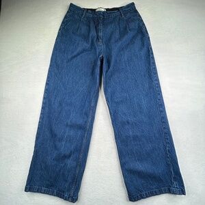 Abercrombie Fitch women Wide-Leg "Curve Love" High Rise Loose Jeans Size 30 US10